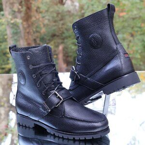 Polo Ralph Lauren Ranger Black Leather Boots